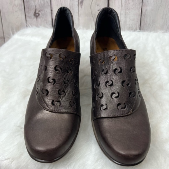 Naot Precious Brown Leather Bootie 10 - Picture 4 of 13